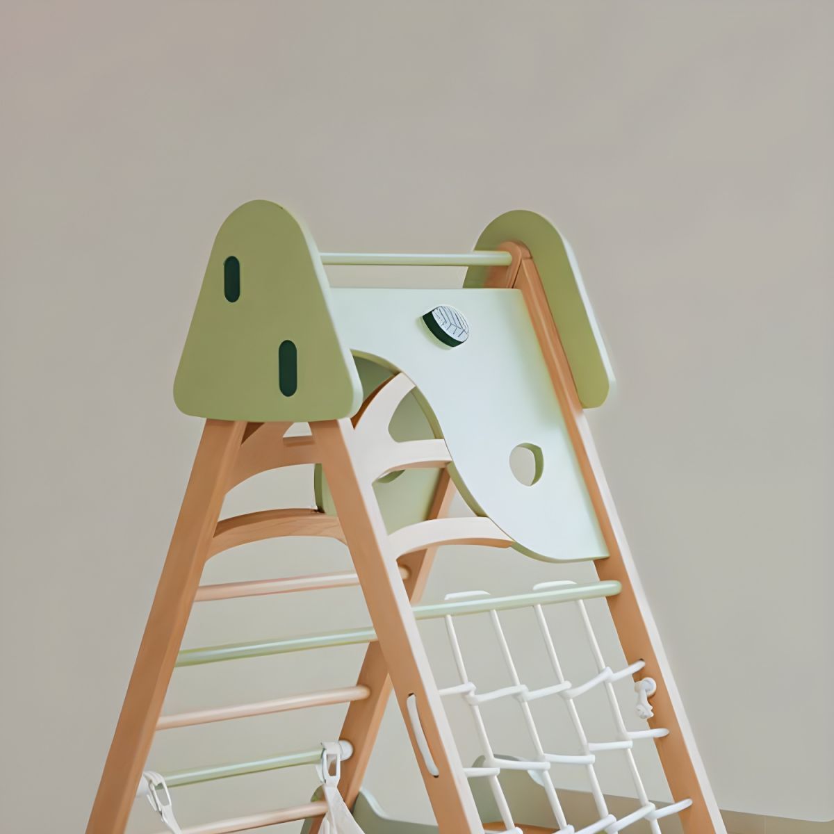 🥇Wood Children's Climbing Racks with Swing and Slide - Climbing Frame