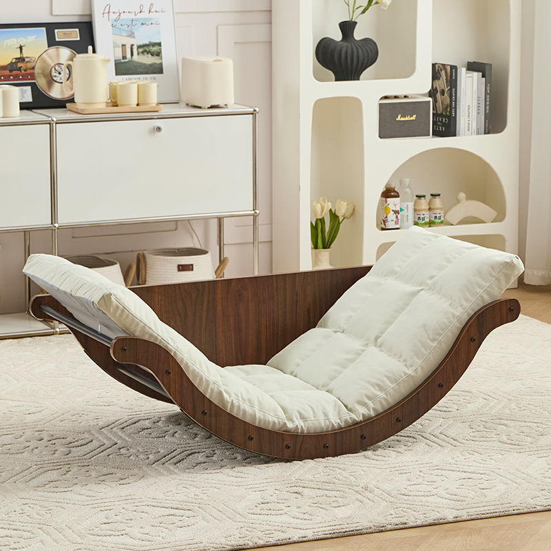 ✨Rocking Recliner Chair, Multifunctional Rocking Recliners, Solid Wood Recliner Rocking Chair with Cushion, Chair Recliner for Bedroom Living Room Balcony