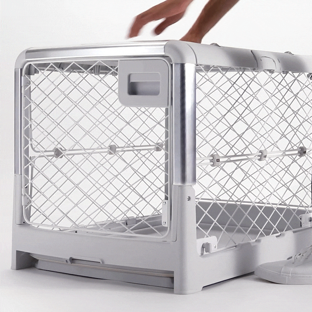 🦮Foldable pet cage with wheels – a high-quality, portable pet cage, providing a safe, stylish, and convenient indoor living space for your pet.