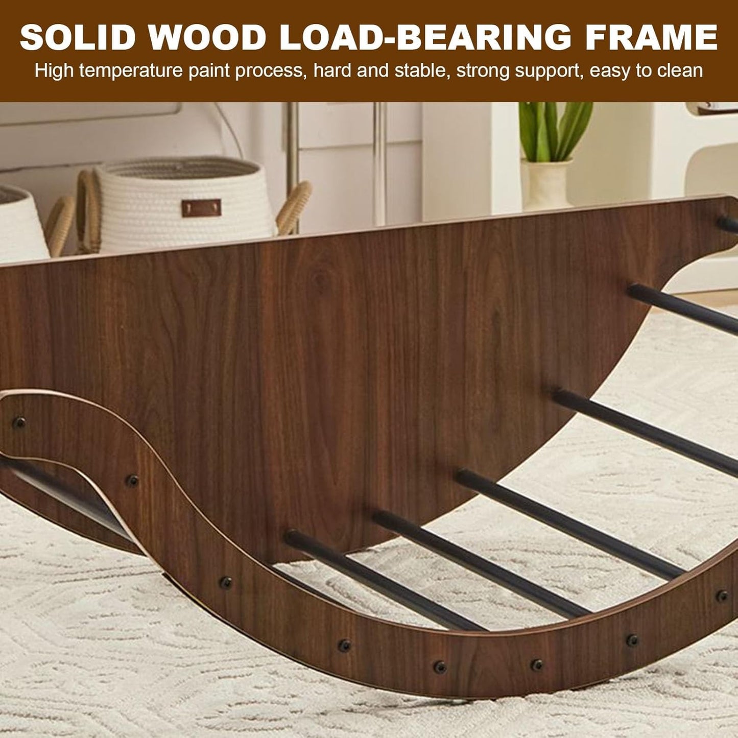 ✨Rocking Recliner Chair, Multifunctional Rocking Recliners, Solid Wood Recliner Rocking Chair with Cushion, Chair Recliner for Bedroom Living Room Balcony